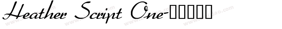 Heather Script One字体转换